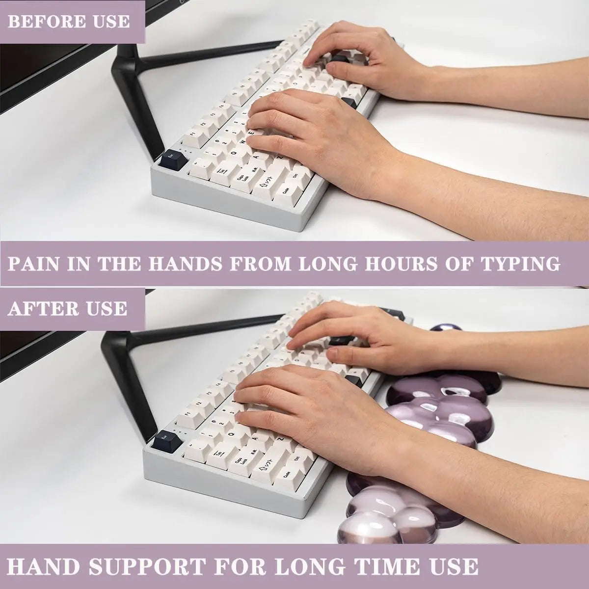 Cute Cloud Keyboard Wrist Support