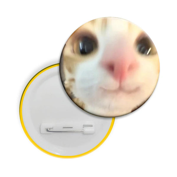 Kawaii Cat Meme Button Pins