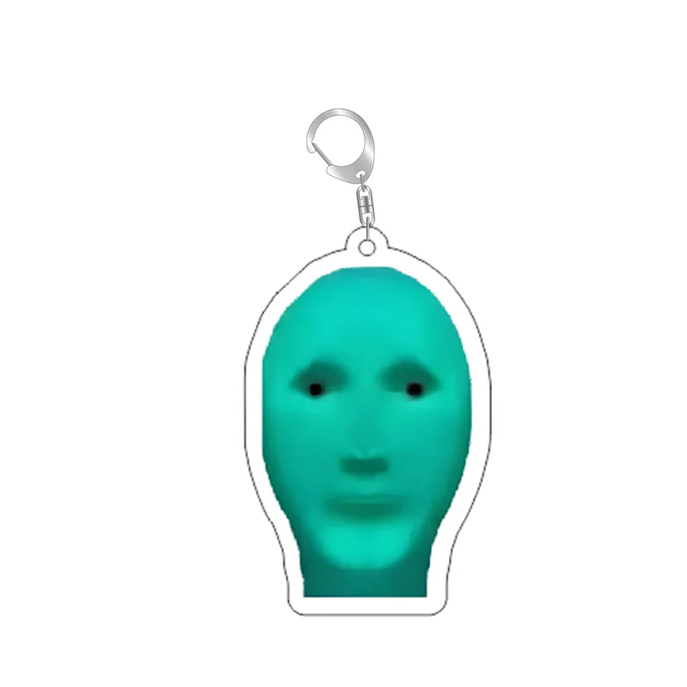 Silly Alien Cat Keychain Fun